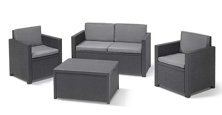 Allibert Keter Monaco 4 seater Coffee set- £260 (Free Click and Collect) @ B&Q