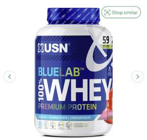 USN Blue Lab Whey Strawberry Protein Shake - 2kg - £24.99 @ Argos free c+c
