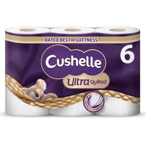 Cushelle Ultra Quilted Toilet Roll 6 Rolls £2.50 @ Iceland