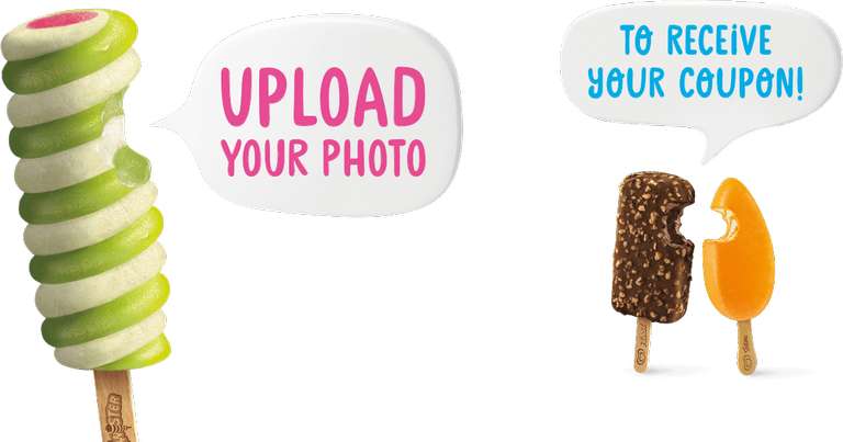 Upload image and receive a voucher for free ice cream, 75p off or 50p off at Co-op via Wall's