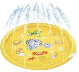 Sprinkle and Splash Play Mat Pad 170cm Kids Outdoor Water Play Garden Summer Pool Splash Play Spray Toy - £7.56 (+£4.49 NP) - deAO / FBA