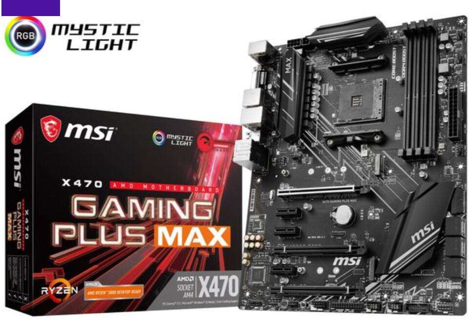 Msi x470 gaming plus max какие процессоры поддерживает