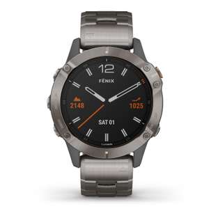 Garmin Fenix 6 Sapphire Titanium Watch (includes Orange strap) £640 at Beaverbrooks