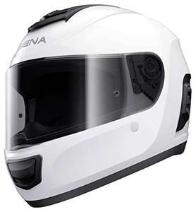 Sena Adult MO-STD-GW-XS-02 Momentuz Dual-Bluetooth Helmet Full Face, Glossy White, XS Size (53-54cm), ECE £41.70 - Temporarily OOS @ Amazon