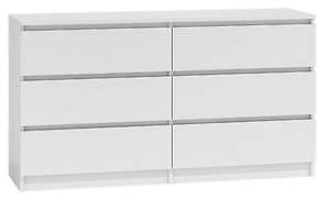 Chest of drawers - 1 unit x 6 drawers - white £103.99 @ ukcoffeetables / eBay