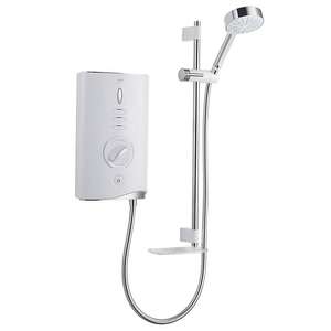 Mira Sport Max Airboost White Chrome effect Electric Shower, 10.8kW £220 at B&Q