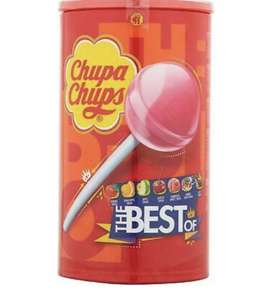 CHUPA CHUPS 100 Variety Best Of TUB Sweets Fun Lolly Candy Strawberry Cream Cola Free Shipping £12.20 with code @ ebay / xsitems_ltd