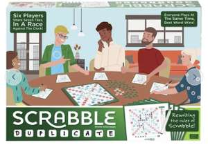 Scrabble Duplicate Board Game Free Click & Collect £6 @ Argos