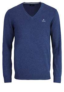 GANT Men's Classic Cotton V-Neck Sweater -size XS - £23.70 @ Amazon