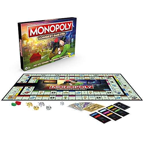 Monopoly Longest Game Ever Classic Monopoly Gameplay With Extended Play 17 99 Prime 4 49