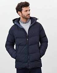 JOULES Driftwood Wide Barrel Padded Jacket Marine Navy £56.61 at Griggs