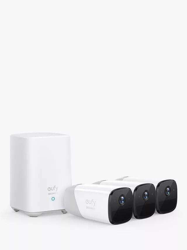 eufy eufyCam 2 Pro Wireless Smart Security System with Three 2K Indoor