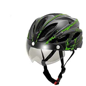 Bicycle Helmet, Adult Man Bike Helmet with Detachable Visor Goggles £6.80 Prime (+£2.99 Non Prime) Sold by HEY.UONE and Fulfilled by Amazon