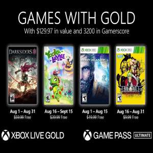 Xbox Games with Gold (August 2021) - Darksiders 3, Yooka Laylee, Lost Planet 3, Garou Mark of Wolves