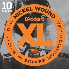 D'Addario EXL110 Nickel Wound Electric Pro Pack, 10 Sets £42 at Gak