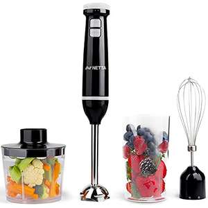 NETTA 3 in 1 Hand Blender, Whisk and Mini Chopper with 700ml Beaker £23.99 Sold by NETTA Direct and Fulfilled by Amazon