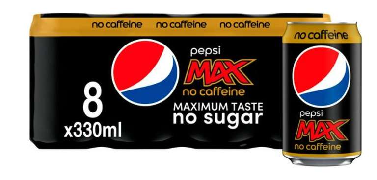 Caffeine Free Pepsi Max - £8.50 for 32 cans (4 x 8 packs) at ASDA (Hayes)