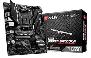 MSI MAG B550M BAZOOKA Arsenal Gaming Motherboard AMD AM4 DDR4 M.2 USB 3.2 Gen 2 HDMI MICRO ATX £79.42 with code (UK Mainland) @ Amazon Spain