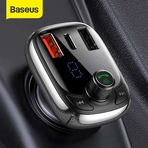 Baseus - Bluetooth 5.0 FM Transmitter with Quick Charge £8 Delivered (10-day) @ AliExpress / BASEUS Autotreasure Store