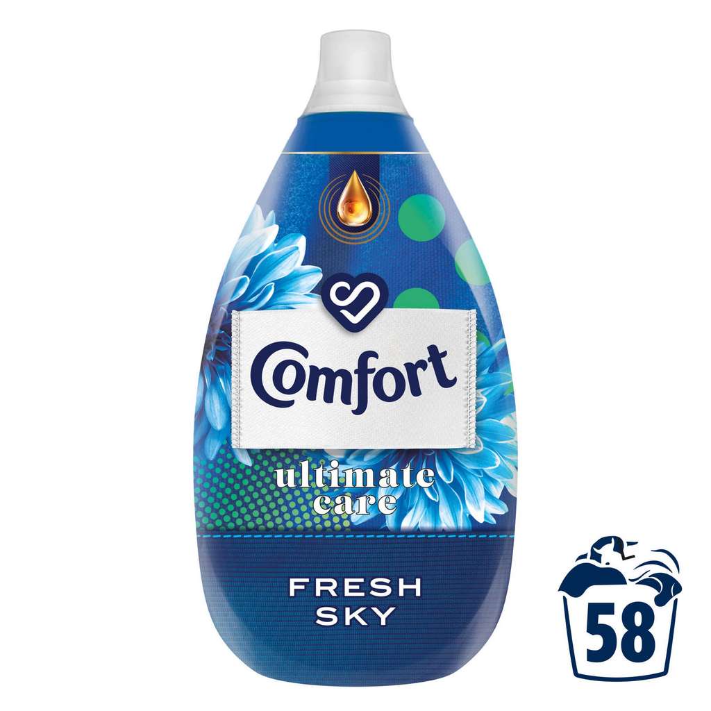 Comfort Ultimate care Concentrated Fabric Conditioner Fresh Sky and