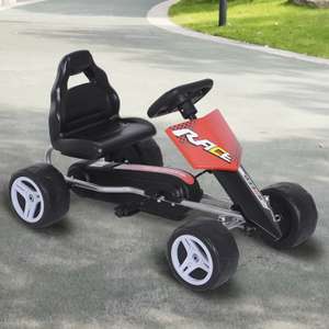 HOMCOM Pedal Go Kart Kids Ride-on Car £29.74 delivered with code @ mhstarukltd / ebay