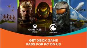 Try Crunchyroll Premium to get a 3 month XBOX Game Pass for PC trial (Requires a valid Crunchyroll Premium membership from £6.50pm)