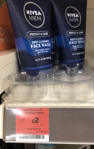 Nivea for men face wash £2 instore @ Sainsbury's (Luton)