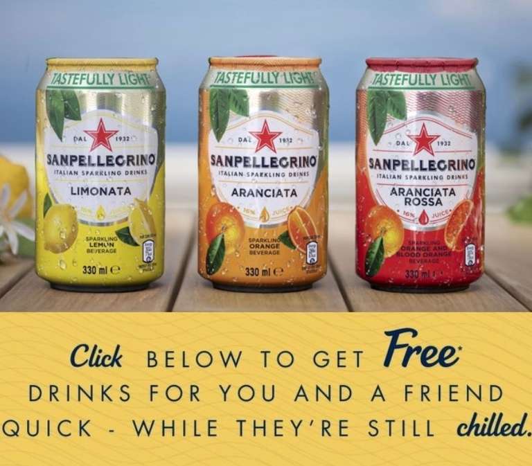 2 x Free Sanpellegrino Drinks via cashback (maximum £2) - from 95p each at Co-op