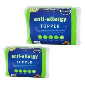 Silentnight Anti-Allergy Luxury Mattress Topper - £10 single / £13 king delivered @ WeeklyDeals4Less