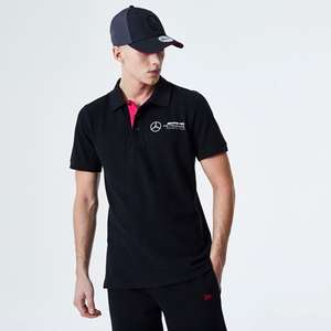 Mercedes-Benz E Sport Black Polo Shirt - XS £9 (£3.99 delivery) @ New Era Cap