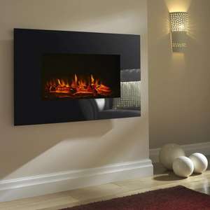 Focal Point - Charmouth Glass effect £61 / Columbus Glass effect £62 / Ebony Grand Glass effect Electric Fire £59 (free collection) @ B&Q