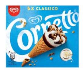 Cornetto 6 Classico Ice Cream Cones £1.90 at Asda