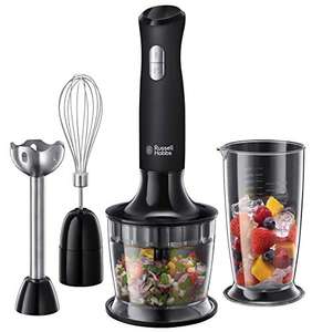 Russell Hobbs 24702 Desire 3 in 1 Hand Blender with Electric Whisk and Vegetable Chopper Attachments, Matte Black £25 @ Amazon