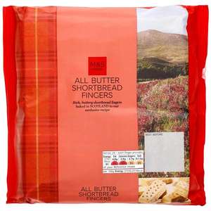 M&S all butter shortbread fingers 2 x 210g reduced to 97p @ Marks & Spencer Foodhall (Chichester)
