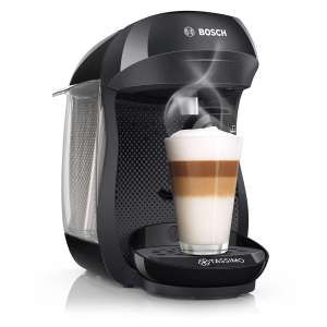 Bosch TAS1002GB Tassimo Happy Pod Coffee Machine (Black) + £20 Tassimo Vouchers - £24.99 with code (free click & collect) @ Robert Dyas
