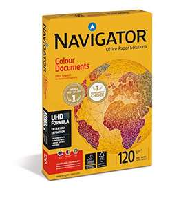 Navigator Colour Documents Paper Ultra Smooth 120gsm A4 White [250 Sheets] £4 @ Amazon