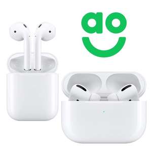 Apple AirPods with Charging Case £109 / AirPods Pro With Wireless Charging Case £179 (UK Mainland - Starts 29th Aug) @ AO