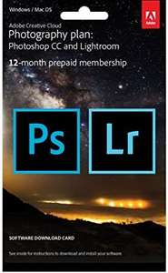 Adobe Creative Cloud Photography plan 20GB: Photoshop + Lightroom | 1 Year | PC/Mac | Key Card & Download £89.99 at Amazon