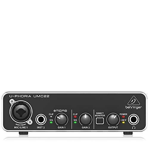 Behringer UMC22 Computer Audio Interface (Used Like New) £23.32 delivered @ Amazon Warehouse