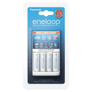 Panasonic Eneloop BQ-CC55 AA Charger 1.5hr + 4AA - £20 + delivery from £2.99 @ Ocado