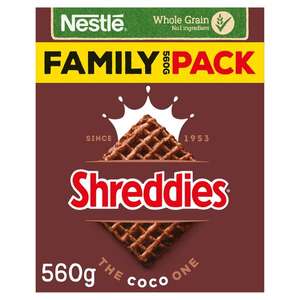 Nestle Shreddies Coco Cereal 560g - £1.50 (Clubcard price) @ Tesco