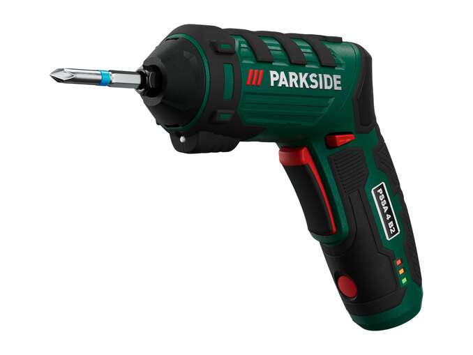 Parkside 4V Cordless Screwdriver - Torque: 10Nm / USB-C fast charger / Integrated LED torch /26 screwdriver bits - £12.99 (in store) @ Lidl