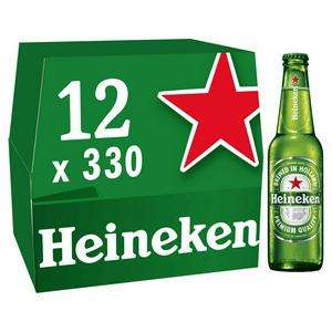 Heineken Premium Lager Beer Bottles 12x330ml £9 @ Sainsbury's