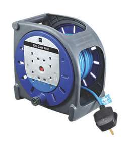 MASTERPLUG 13A 4-GANG 20M CABLE REEL 240V - £19.99 with free click and collect from Screwfix