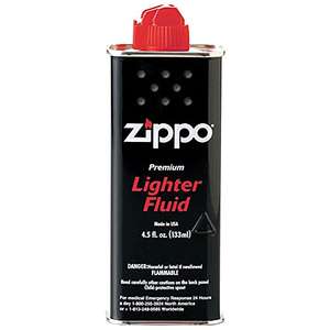Zippo Lighter Fuel 125 ml (4 oz) | Works with Zippo Windproof Lighter & Zippo Refillable Hand warmer £4.20 Prime + £4.49 NonPrime @ Amazon
