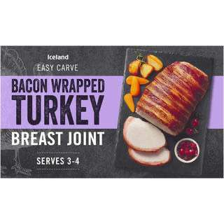 Iceland Bacon Wrapped Basted Turkey Breast Joint 525g £1.75 at Iceland Online exclusive