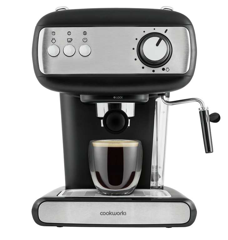 Cookworks Espresso Coffee Machine £39.99 Free Click & Collect @ Argos