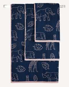 Navy Safari Themed Towels : Hand £2.50 / Bath £5 / Bath Sheet £8 @ George Asda (Free click & collect)