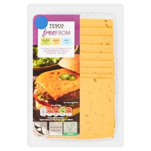Tesco Free From Coconut Oil Alternative To Chili Cheese Slices 180G £1.75 (Clubcard Price) @ Tesco