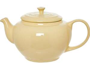 LE CREUSET Custard Yellow Round Teapot 1L now £10 with £1.99 Click and collect from TK Maxx